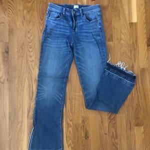 Seek Flared Slit Ankle Denim